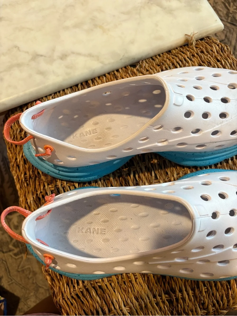 Kane footwear Revive Slip On Recovery Shoes size 12 blue white
